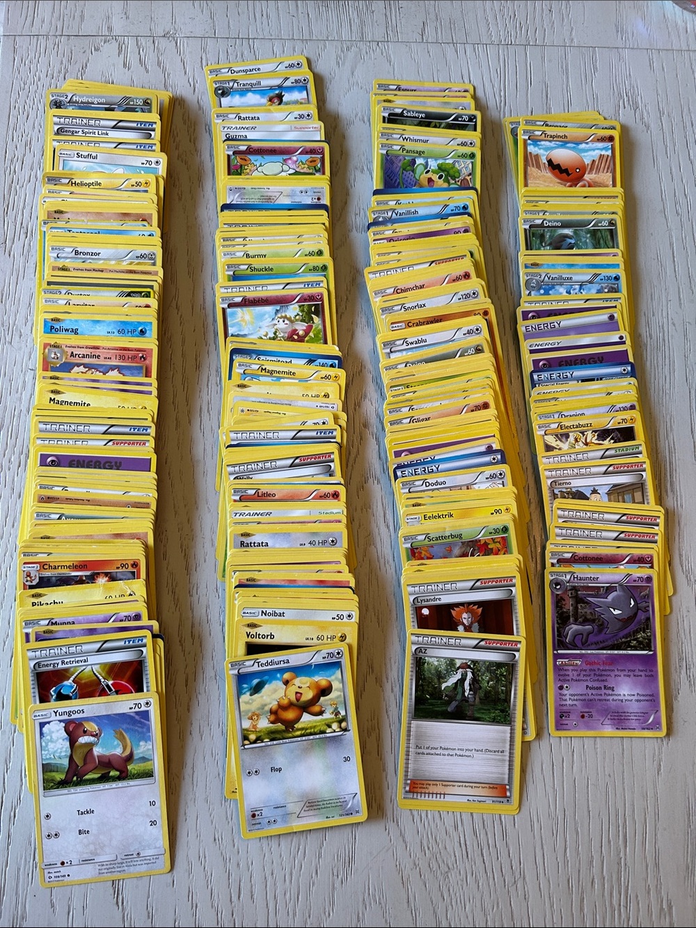 Pokémon 345 Trading Card Lot  Assortment of Trainer Energy Basic Stage 1&2.